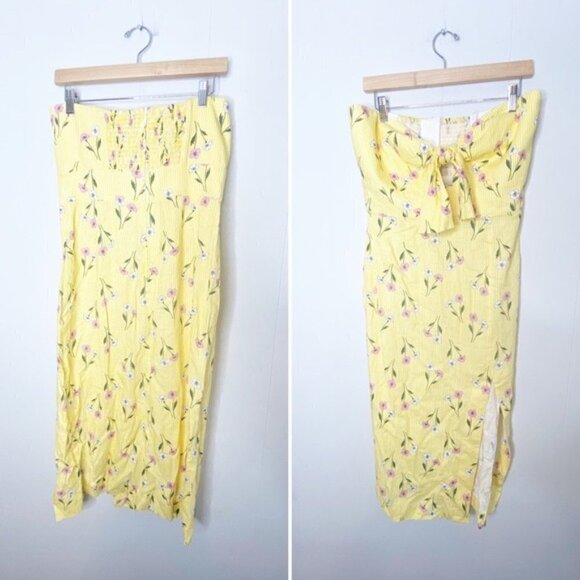 Finders Keepers Dress NWT Lemoncello Midi Strapless Dress new 8 - Picture 5 of 12
